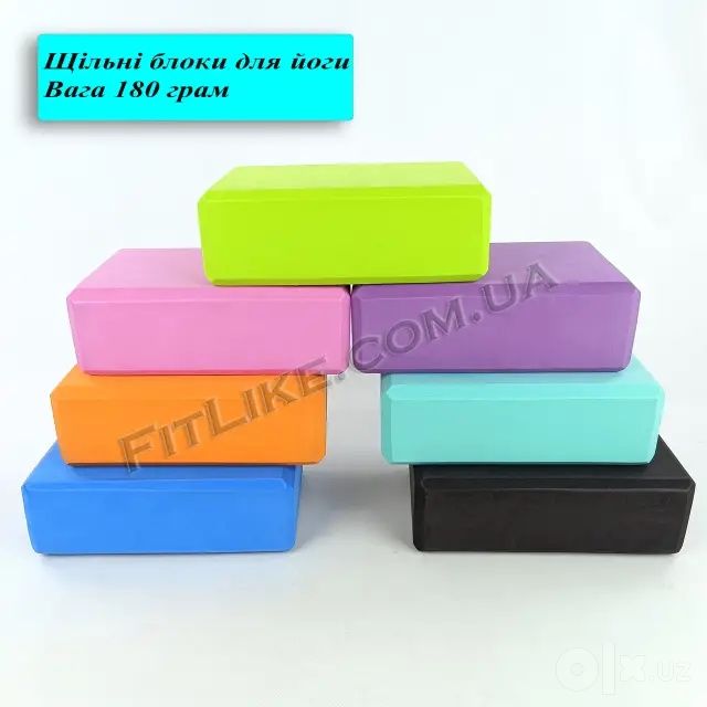 Yoga blok Kirpich yoga uchun xar xil rangda