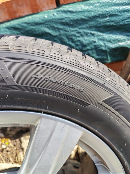 Jante Audi mărime  5*112 cu cauciucuri  225/55/16   Hankook  4-Seasons
