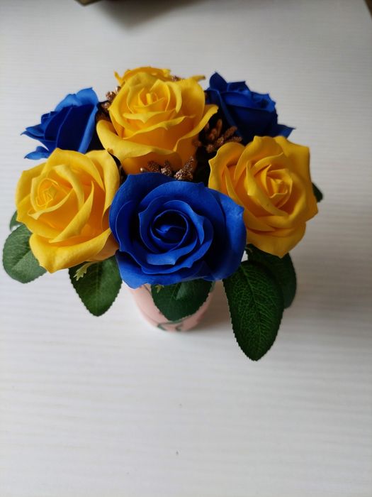 Букет из мыльных роз