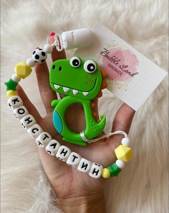 Персонализиран силиконов клипс за биберон