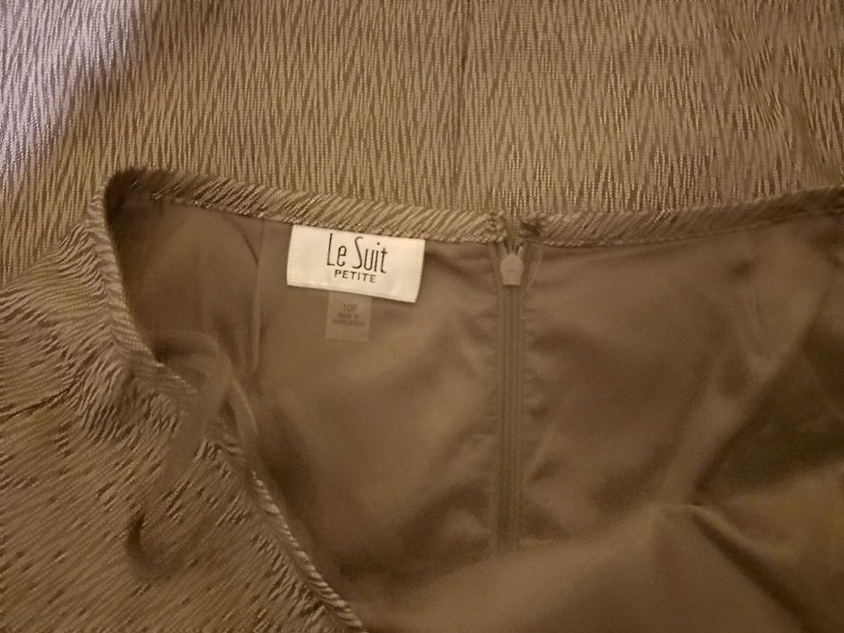 Сако + пола костюм, Le Suit, сребристо кафяв, S-M, нов