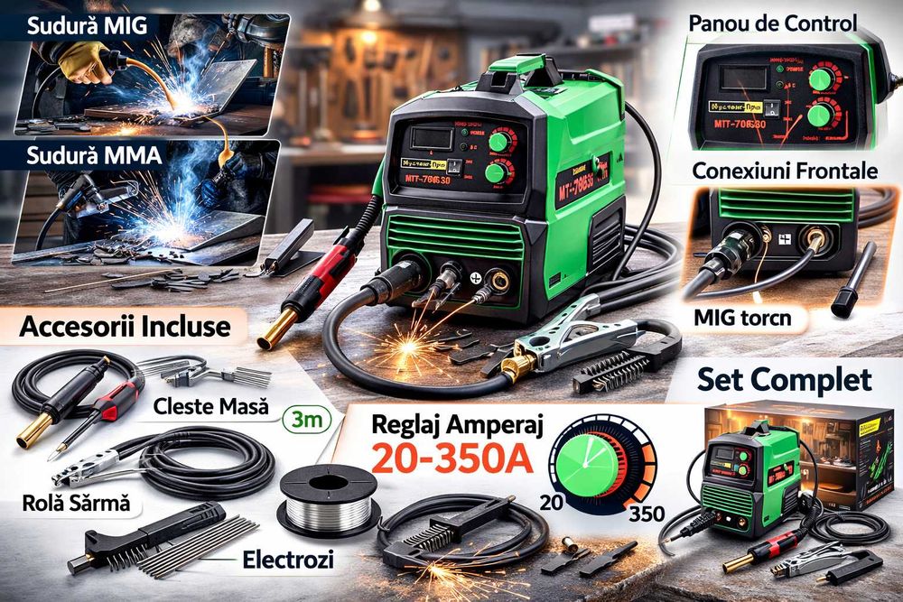 Aparat sudura MIG MMA 350A Mustang Pro profesional