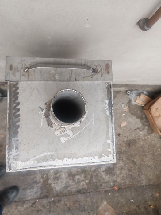 Печь с баком нержавеющим