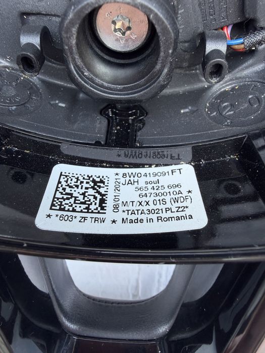 Volan + Airbag Audi A4 B9, A5 8W S Line : 8W0419091FT