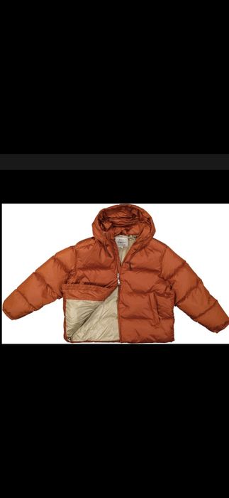 Geaca iarna cu puf, originală GANT,D1 shiny puffer, culoare ocru L -XL