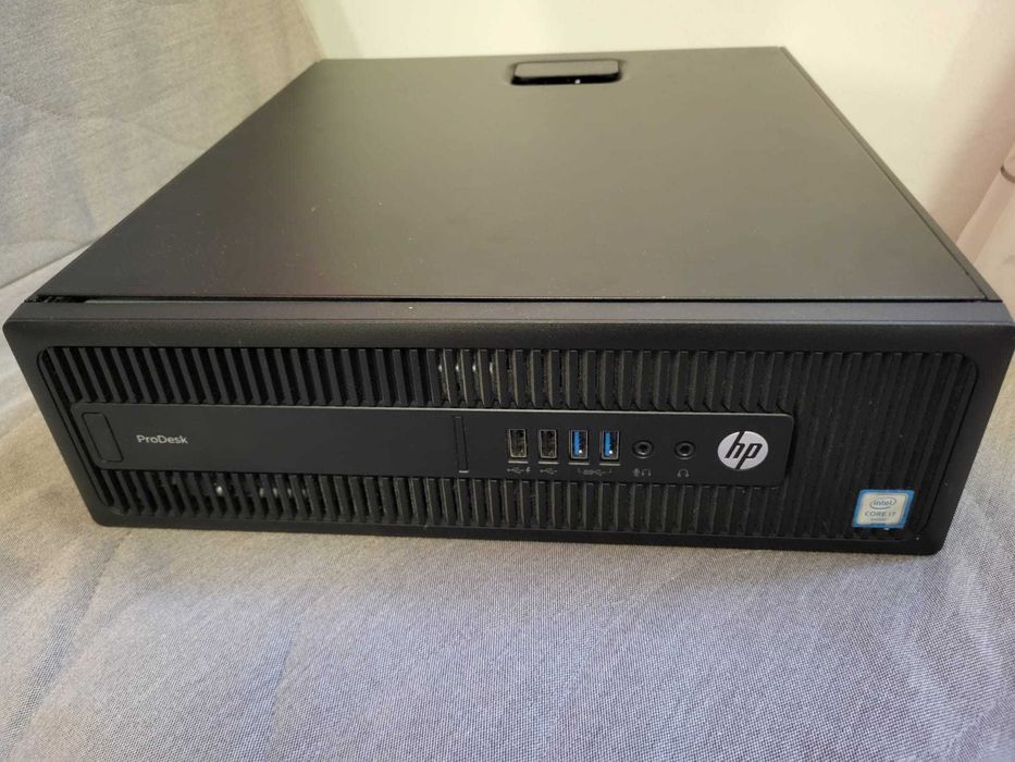 PC Gaming Compact HP Prodesk SFF | i7, 16GB, Sapphire Radeon RX 6400 (4GB GDDR6), SSD, Windows 11
