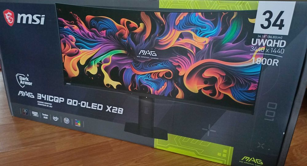 монитор MSI MAG 341CQP QD-OLED X28, UWQHD 21:9, 280 Гц
