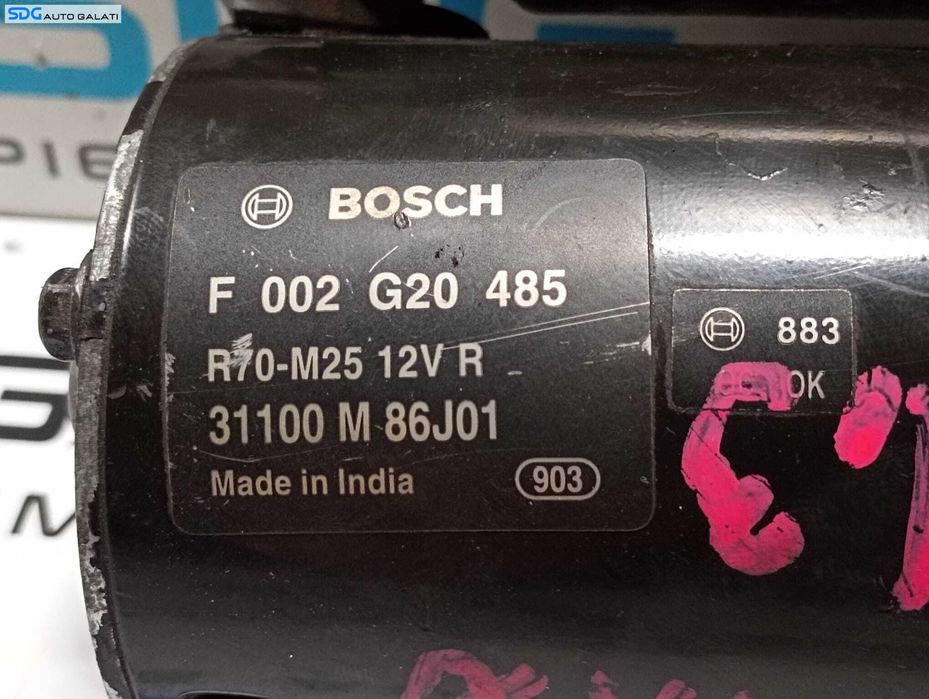 Electromotor Bosch cu 9 Dinti Opel Agila B 1.3 D 2008 - 2014 Cod 31100M86J01 [M6030]