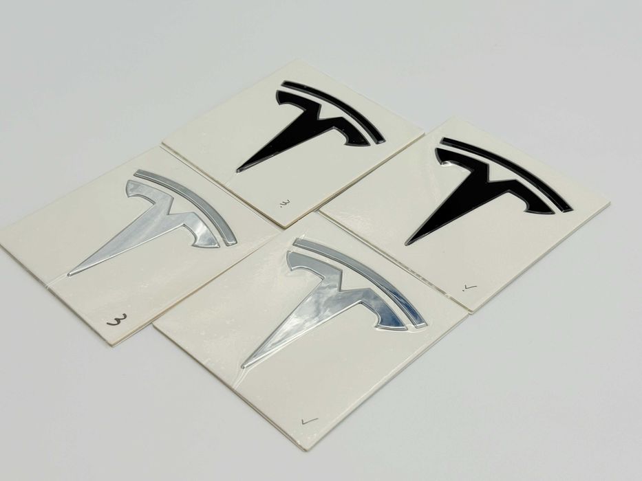 Set Embleme Compatibile TESLA fata/spate
