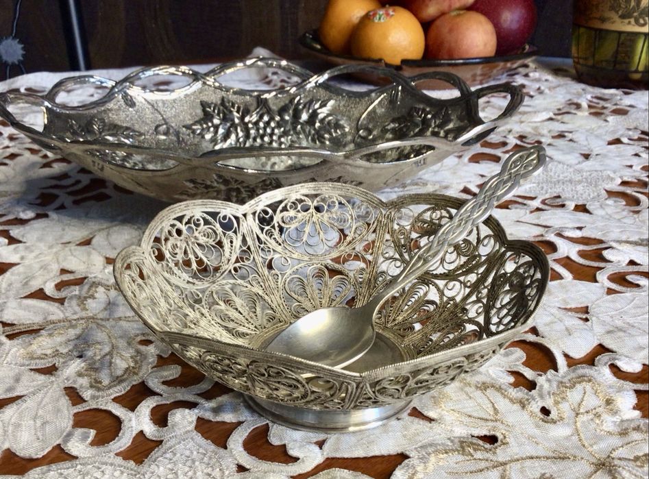 Ваза мельхиоровая