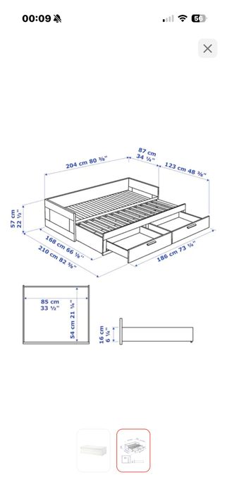Икея Бримнэс кровать с матрасом