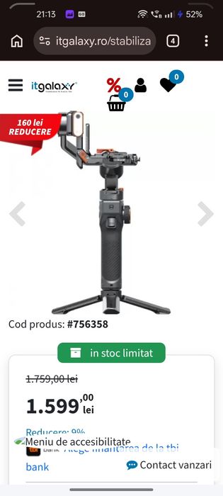 Hohem isteady MT2 gimbal