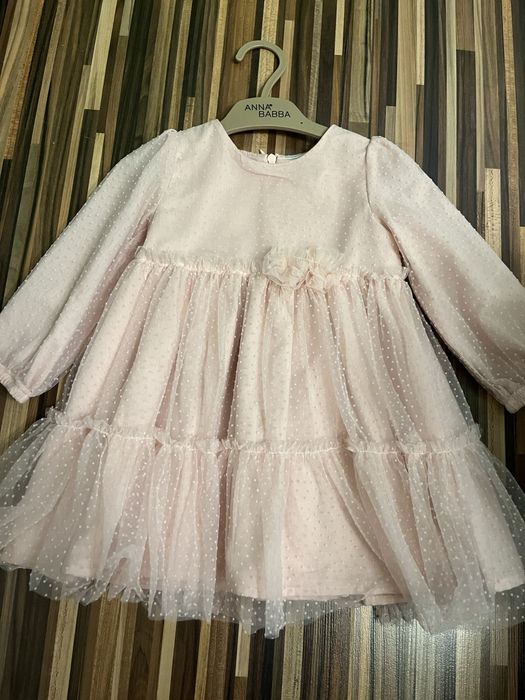 Бебешка рокля в бебешко розово