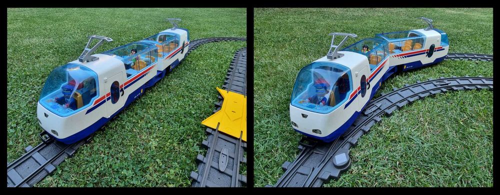 Tren electric Playmobil 4016, trenulet cu telecomanda