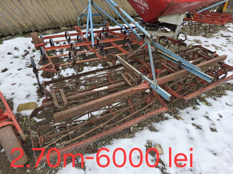 Cultivator Combinator dublu tavalug 2.7 m metri 2.2 2.5