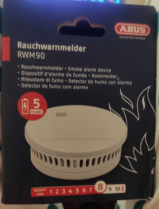 Чисто нов детектор за дим ABUS RWM90.