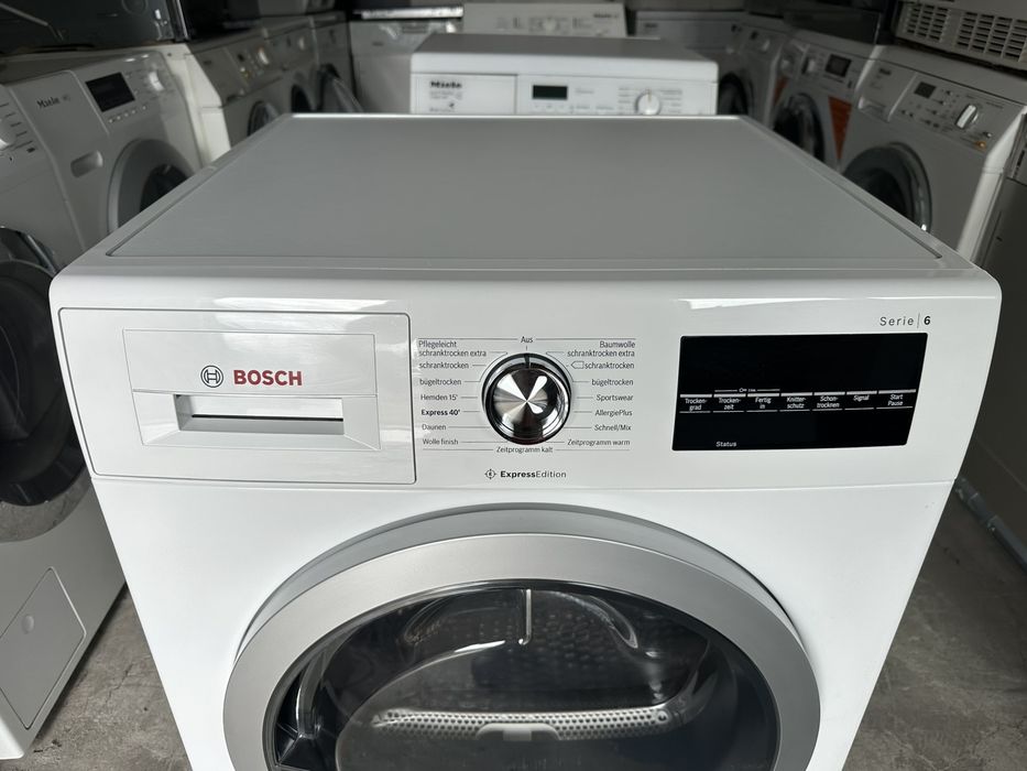 Сушилня + гаранция 1 година. BOSCH КОНДЕНЗНА 8 кг. Безплатна доставка за София