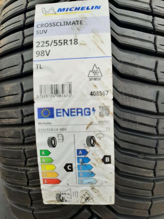 4 бр. Michelin CrossClimate SUV 225/55 R18 98V – Всесезонни гуми (зима + лято) – нови цена по договаряне