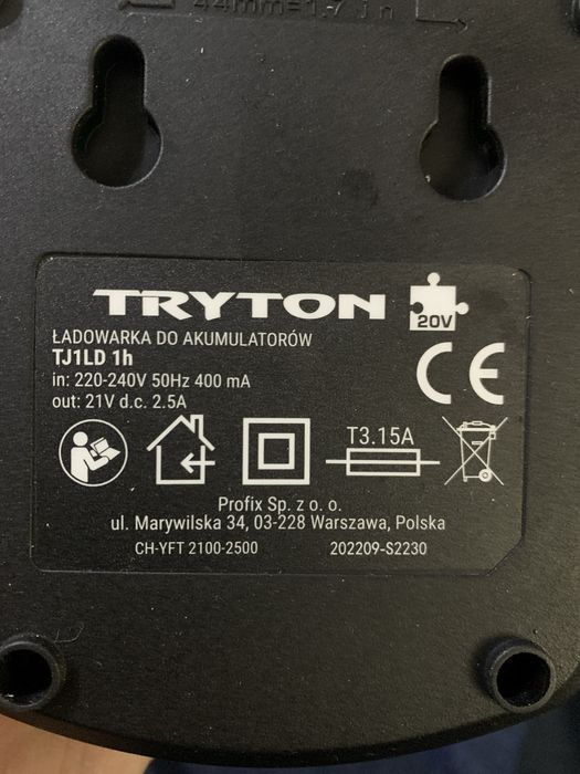 Incarcator 20 v Tryton pentru acumulatori Myproject
