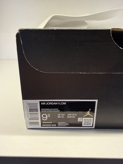 Кецове Air Jordan 1 Low Reverse Bred 43EU 9.5US