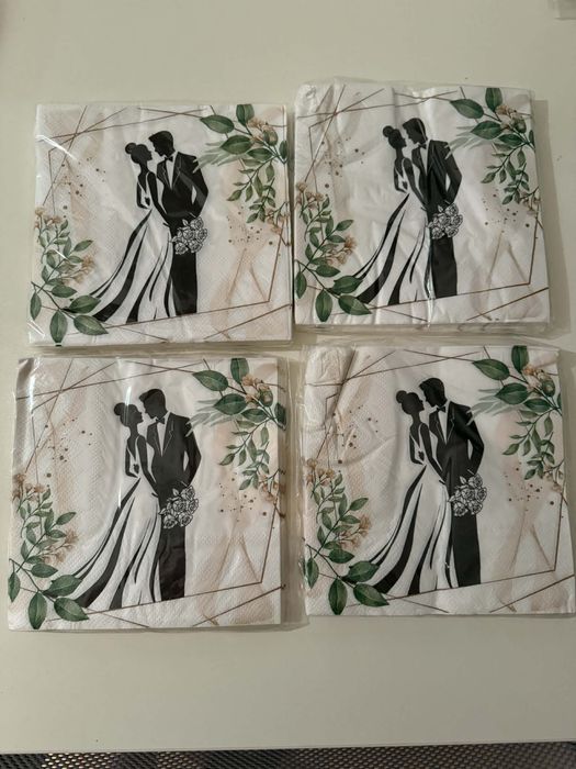 украса за сватба, обувки, ветрила , кутия за пари и картички