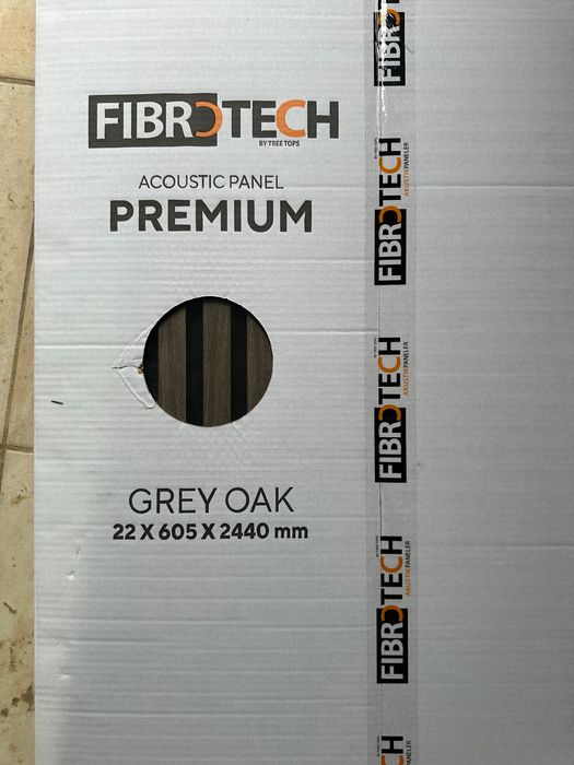 Panou riflaj acustic FibroTech din stejar