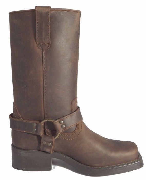 Ghete cizmă Harley Davidson din piele 100% naturală bizon