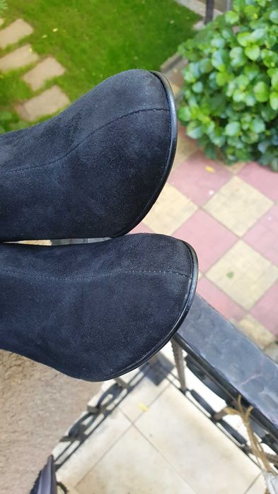 Боти - естествен велур - като нови