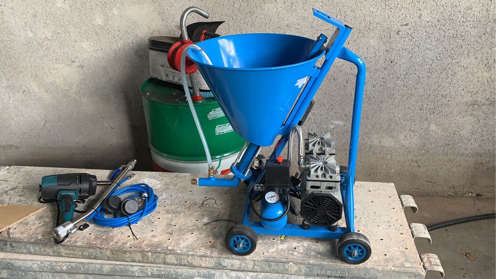 Pompa profesionala gletuit glet adeziv 220v malaxor noua vopsit sprit