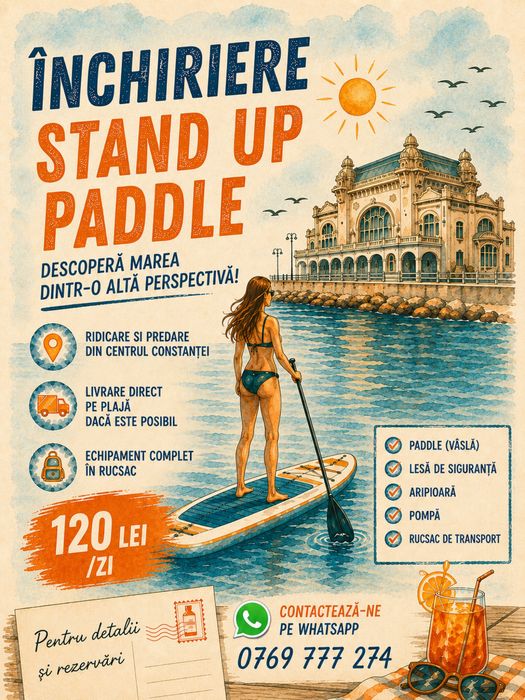 Inchirez stand up paddle board sup constanta mamaia