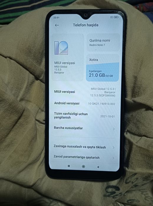 Redmi note7. 32talik