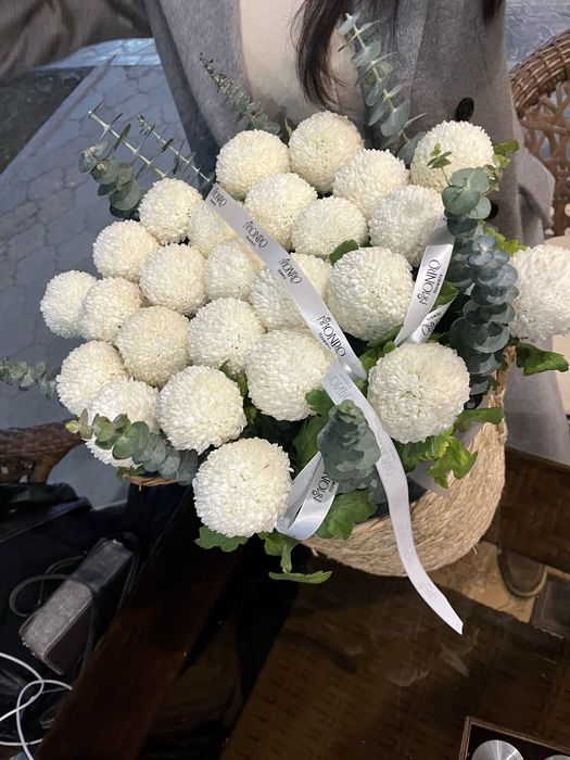 Цветы рафаел 25 штук белые