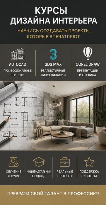 Курсы дизайна 3d max , autocad