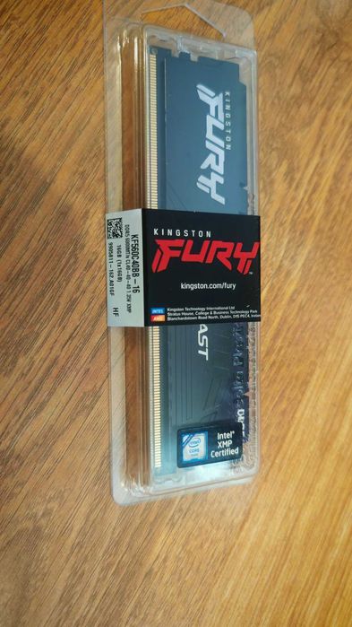 НОВА ! Рам памет Kingston Fury Beast 1x16GB 16GB DDR5 6000 MHz
