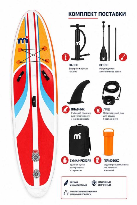 Новый Сапборд SUP board полный комплект