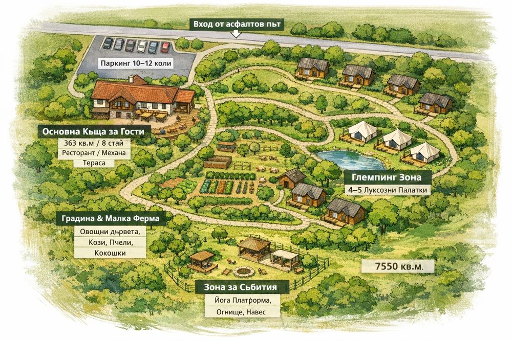 Продава се Парцел в София, Красно село - 7550 кв.м за 12 €/кв.м - Снимка #3