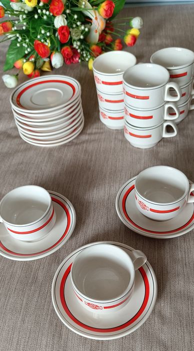 Set Vintage Cafea/Bistro 12 Persoane - Apulum Alba Iulia "Continental" - Nefolosit