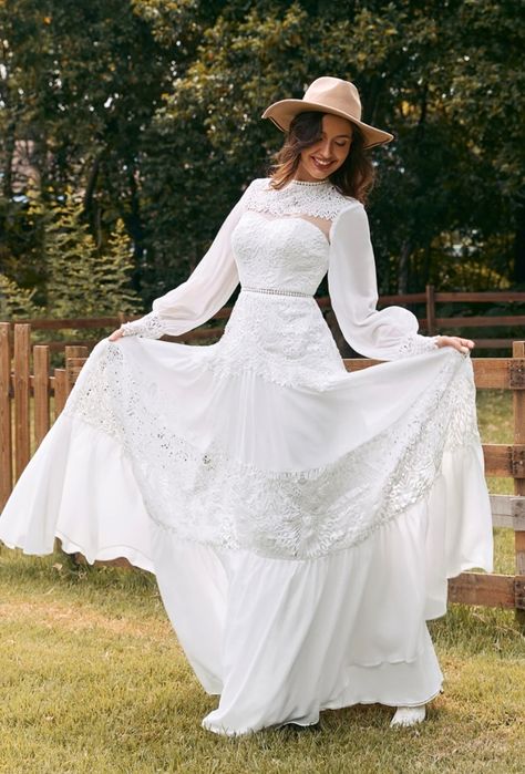 Rochie albă Boho