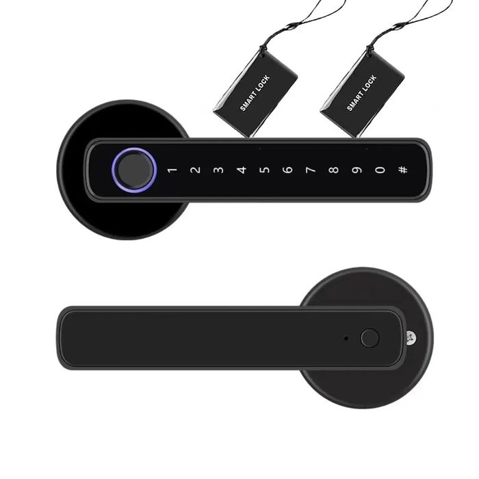 Clanța Smart cu aplicație, pin, tag, cheie mecanica, baterii