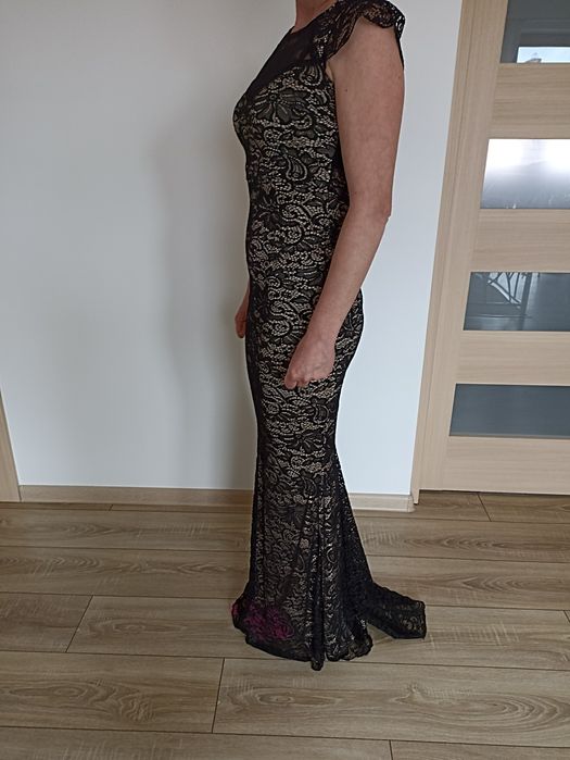 Rochie gala neagra lunga-NEPURTATA