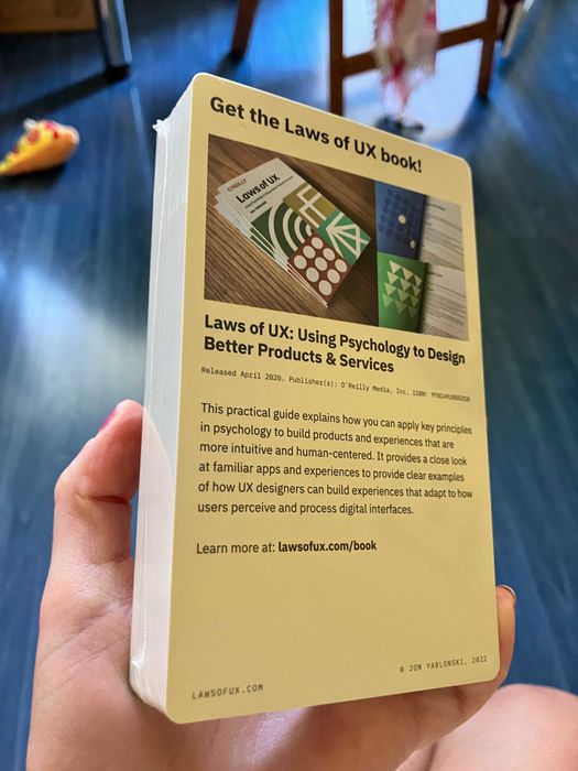 Laws of UX - Учебни карти - UX Дизайн - Психология - чисто нови!