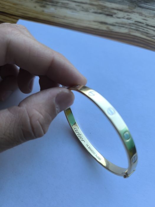 Золотой браслет Cartier Italy