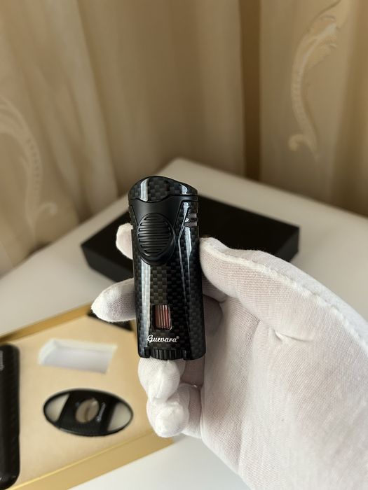 Guevara подаръчен комплект за пури – калъф, запалка и резачка