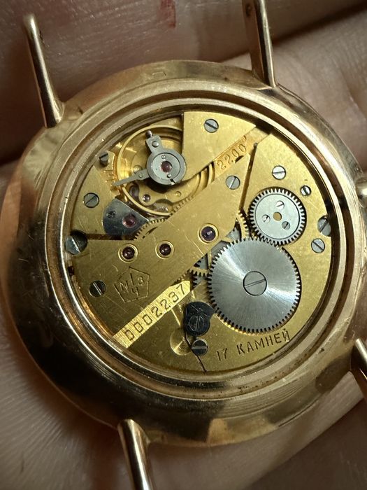 Золотые часы ПОЛЕТ 583 ссср 2200 ультра тонкие