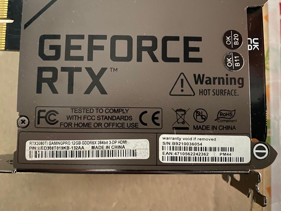 Placa video GeForce RTX 3080 Ti