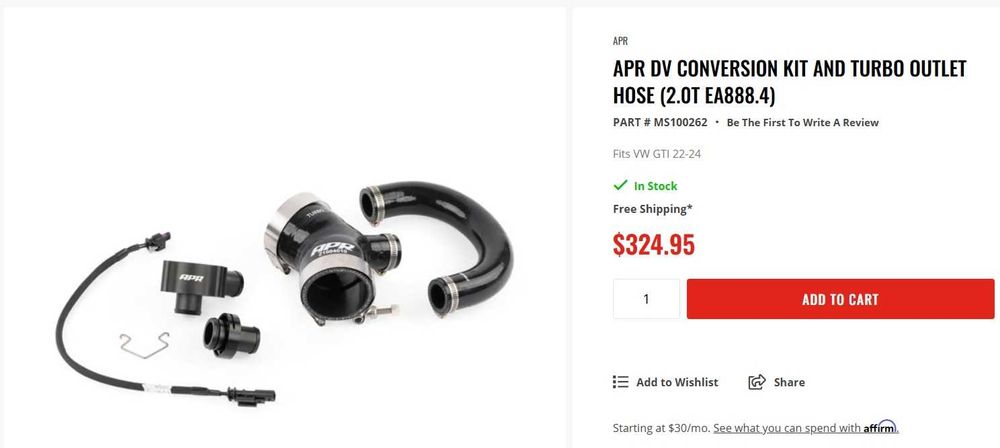 Kit Turbo Garrett GT2563s 550hp - Golf 8 GTI, Octavia RS, Kodiaq RS
