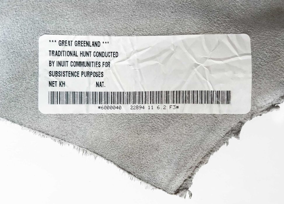 Автентична кожа от тюлен, традиционен лов на инуитите в Гренландия