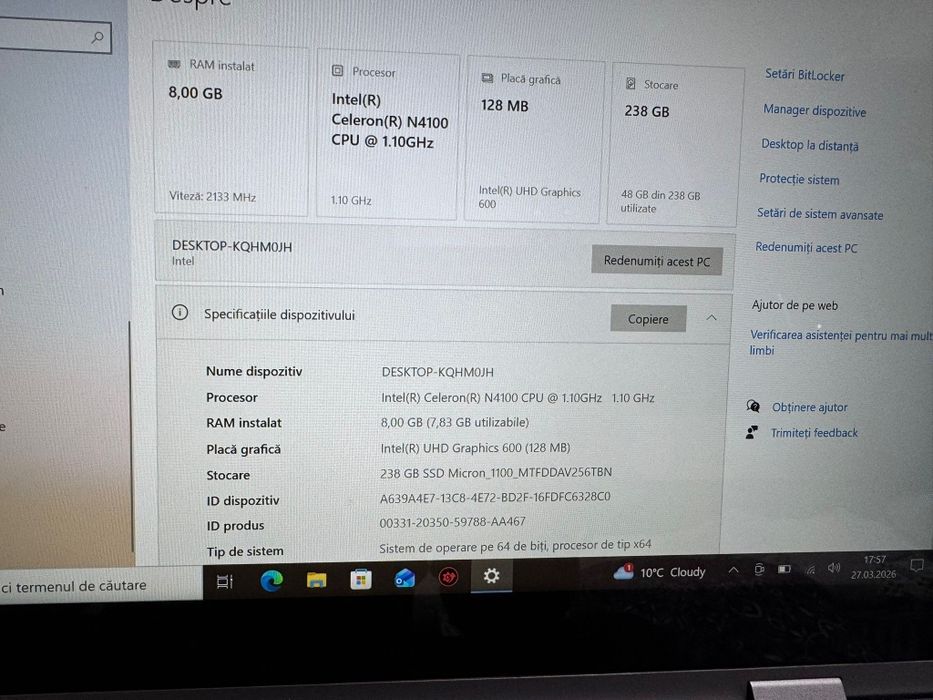 Vând  sau schimb  Laptop BMAX Y13