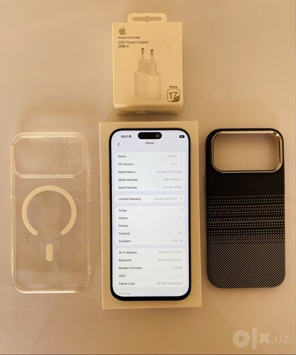 Iphone 18 pro max 1/1 Dubai 1T xotira