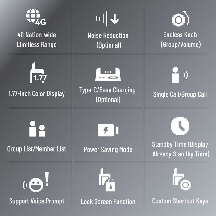 Quansheng IP-Q1 — 4G PoC радиостанция 2бр.